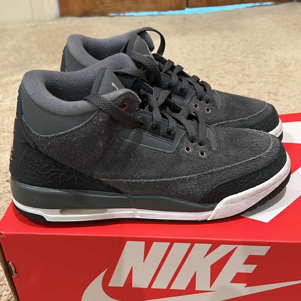 Jordan 3 Anthracite 6.5Y - Picture 4 of 6